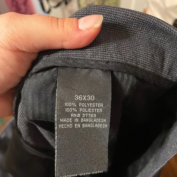 PERRY ELLIS MENS CUFFED TROUSER PANTS - Picture 4 of 5